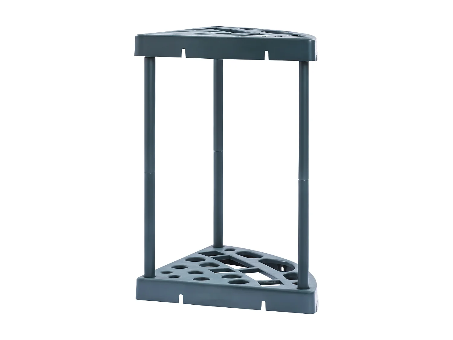 Support de Rangement, SucceBuy Support de Rangement d’Angle pour Outils de Jardin, Support pour Balai et Serpillère à 19 Emplacements