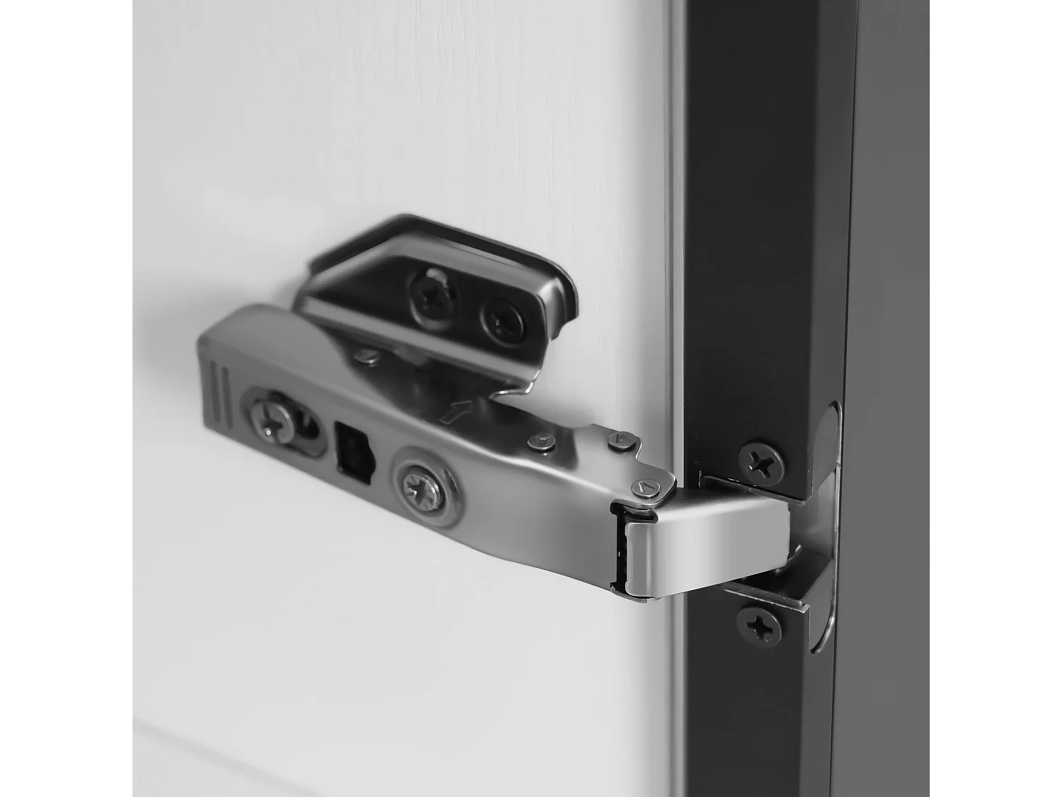 Vitrine 60×40×160 cm - mit LED-Beleuchtung - 2 Glastüren und 2 Schubladen - Aluminium-Gestell - weiß