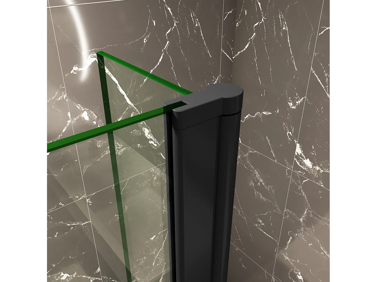 90x200cm Walk in Duschwand Panel Seitenwand Dussche 8mm NANO Glas 30cm Wasserschutzglas