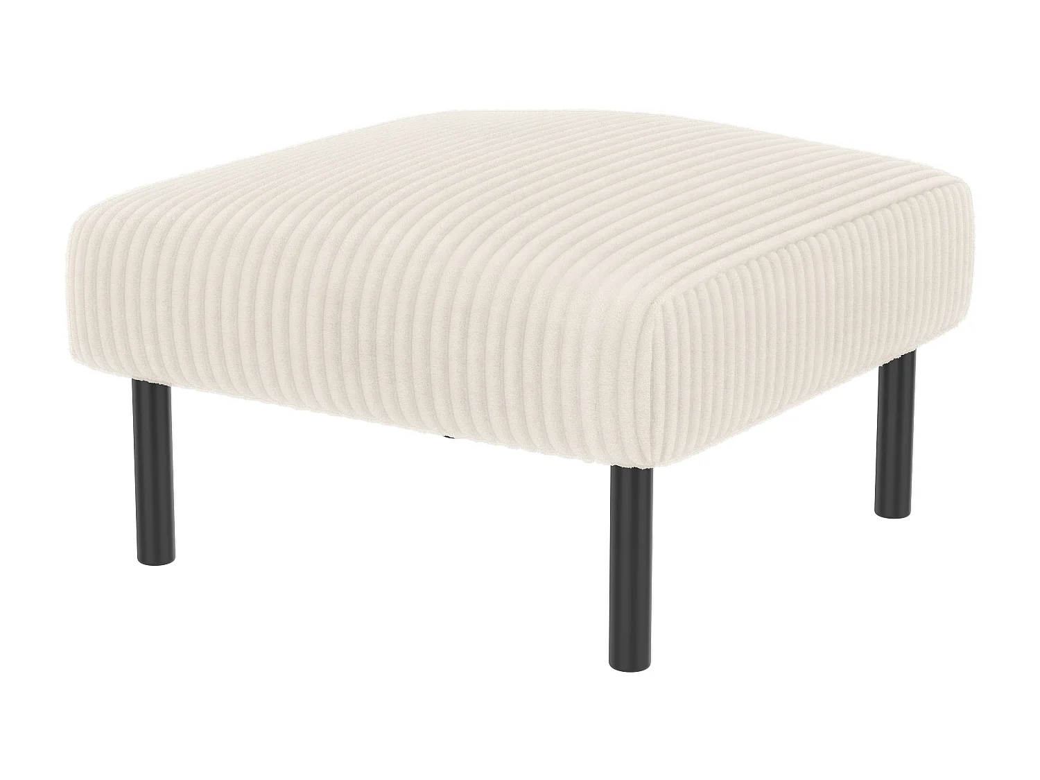 Ensemble 3 pièces velours beige – canapé 2 places et 3 places + pouf – coussins inclus – poches latérales – idéal pour salon, bureau et chambre