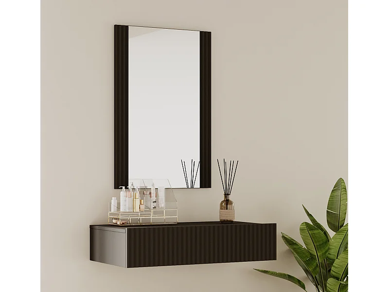 Tocador para Dormitorio en Negro 80x42x97cm Velia