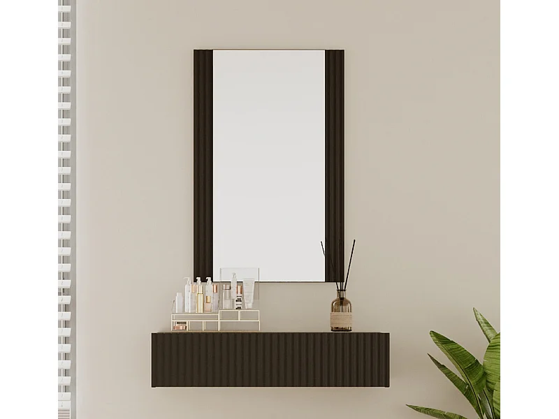 Tocador para Dormitorio en Negro 80x42x97cm Velia