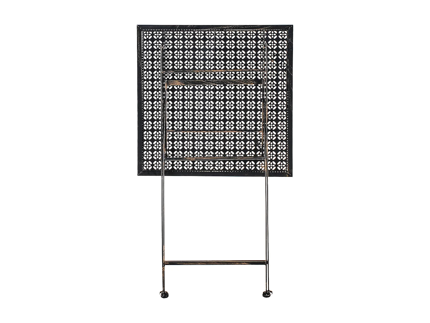 Garten Bartisch BORMIO 60 cm 60 cm Metall Schwarz