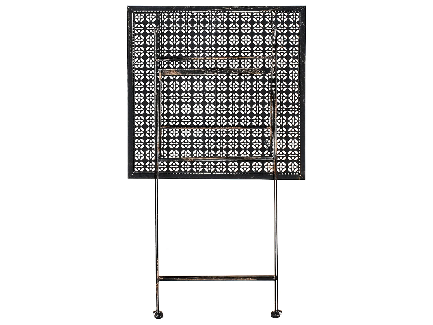 Table de bar de jardin BORMIO 60 cm 60 cm Métal Noir