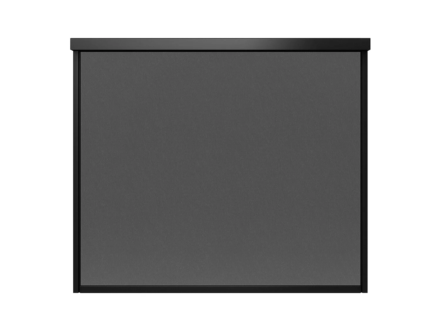 Pergola bioclimatique autoportée 3x4m et 1 store bois gris