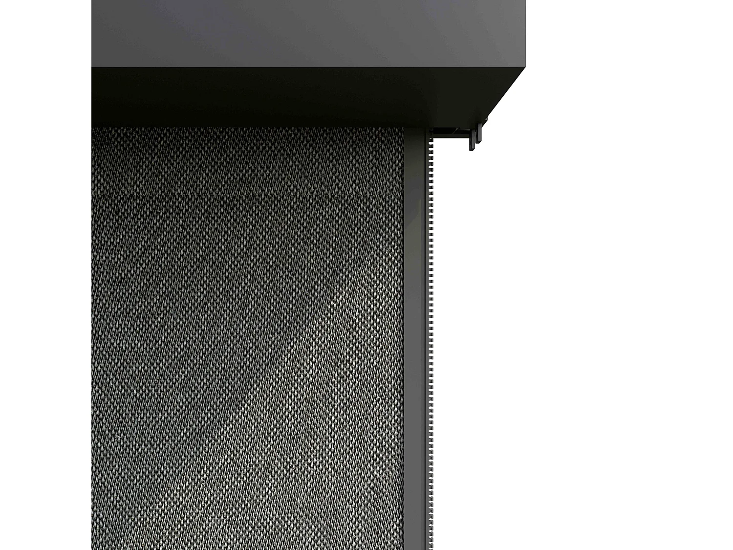 Pergola bioclimatique autoportée 3x4m et 1 store bois gris