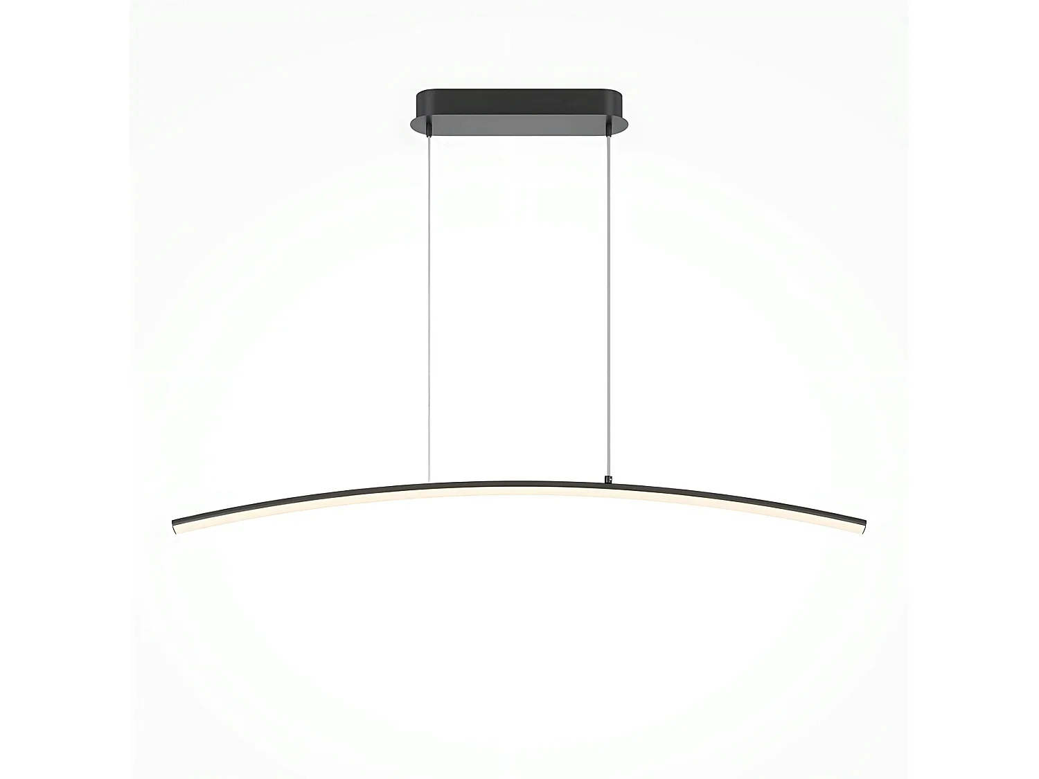 Suspension LED design - arc noir style minimaliste AVA