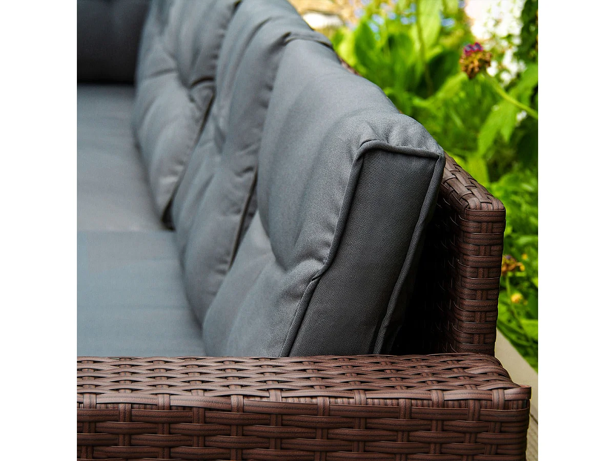 Polyrattan Gartenmöbel Set - Braun