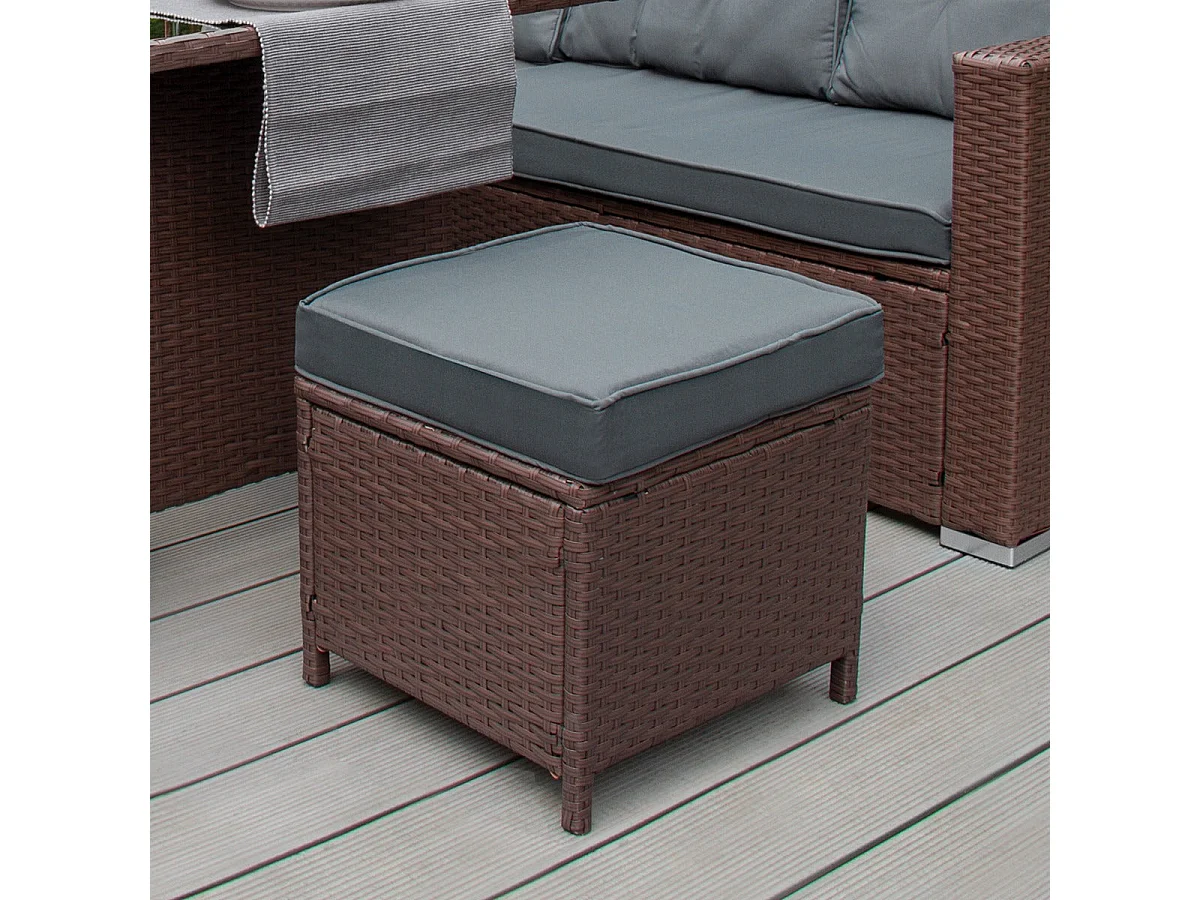 Polyrattan Gartenmöbel Set - Braun