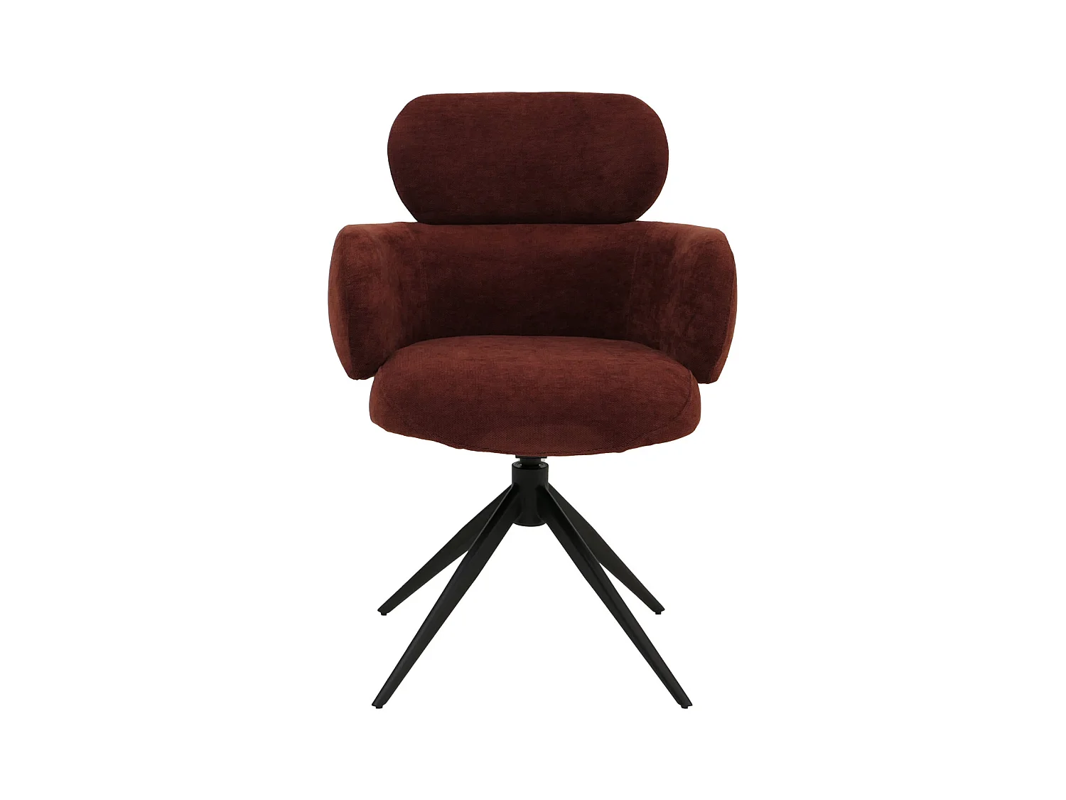 Chaise de salle à manger MCW-O77 (lot de 6),  rouge-brun