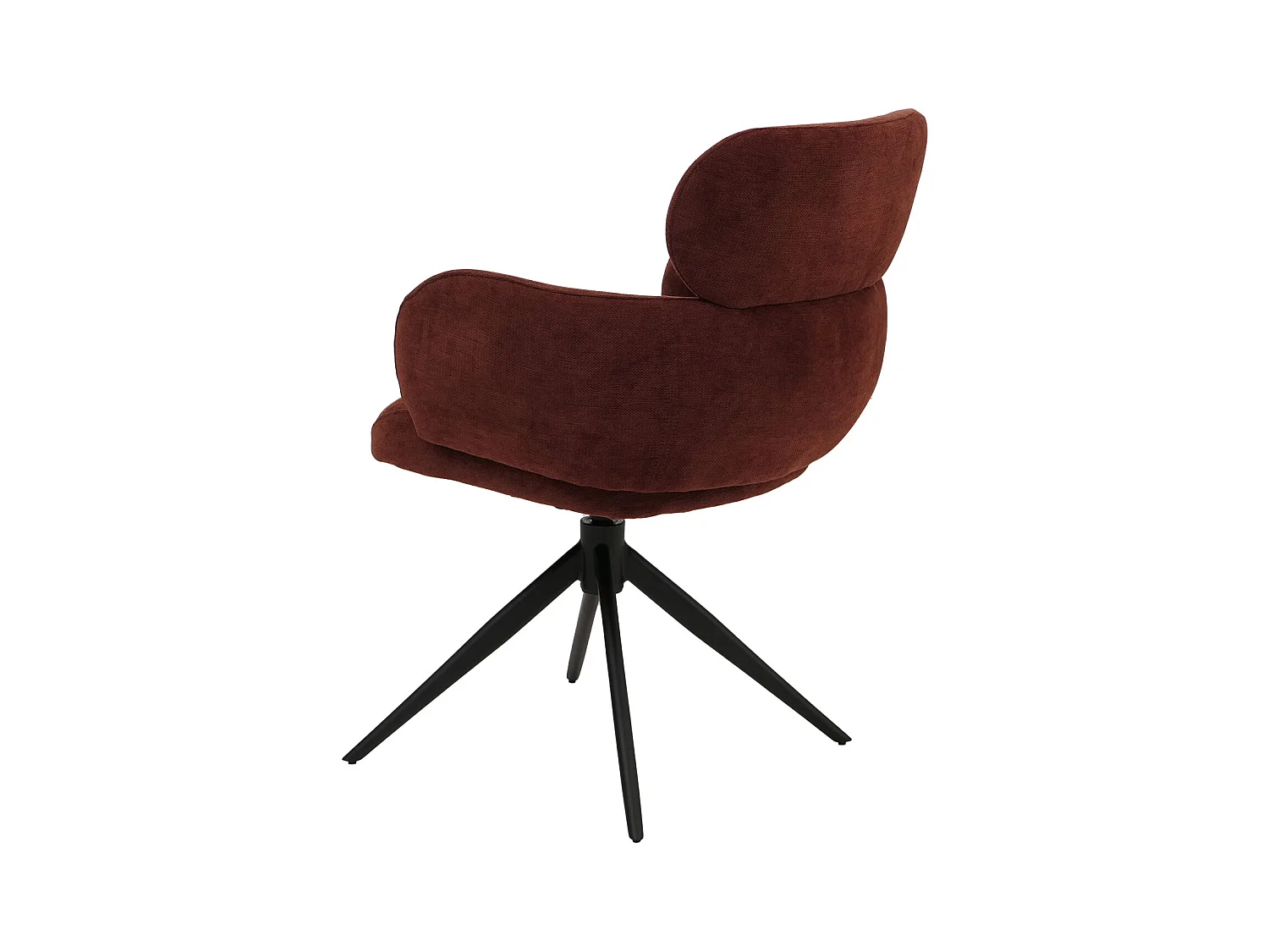 Chaise de salle à manger MCW-O77 (lot de 6),  rouge-brun