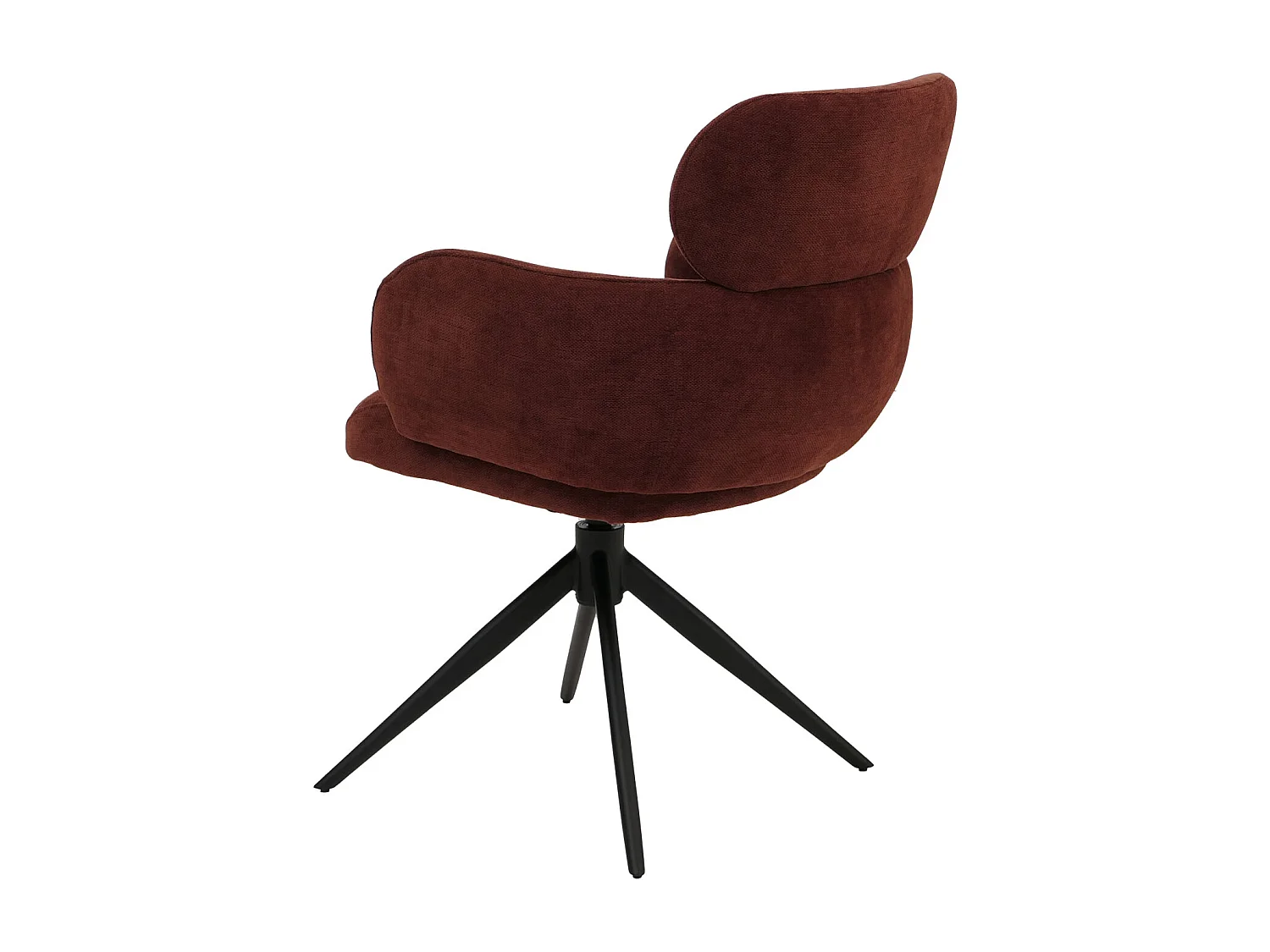 Chaise de salle à manger MCW-O77,  rouge-brun