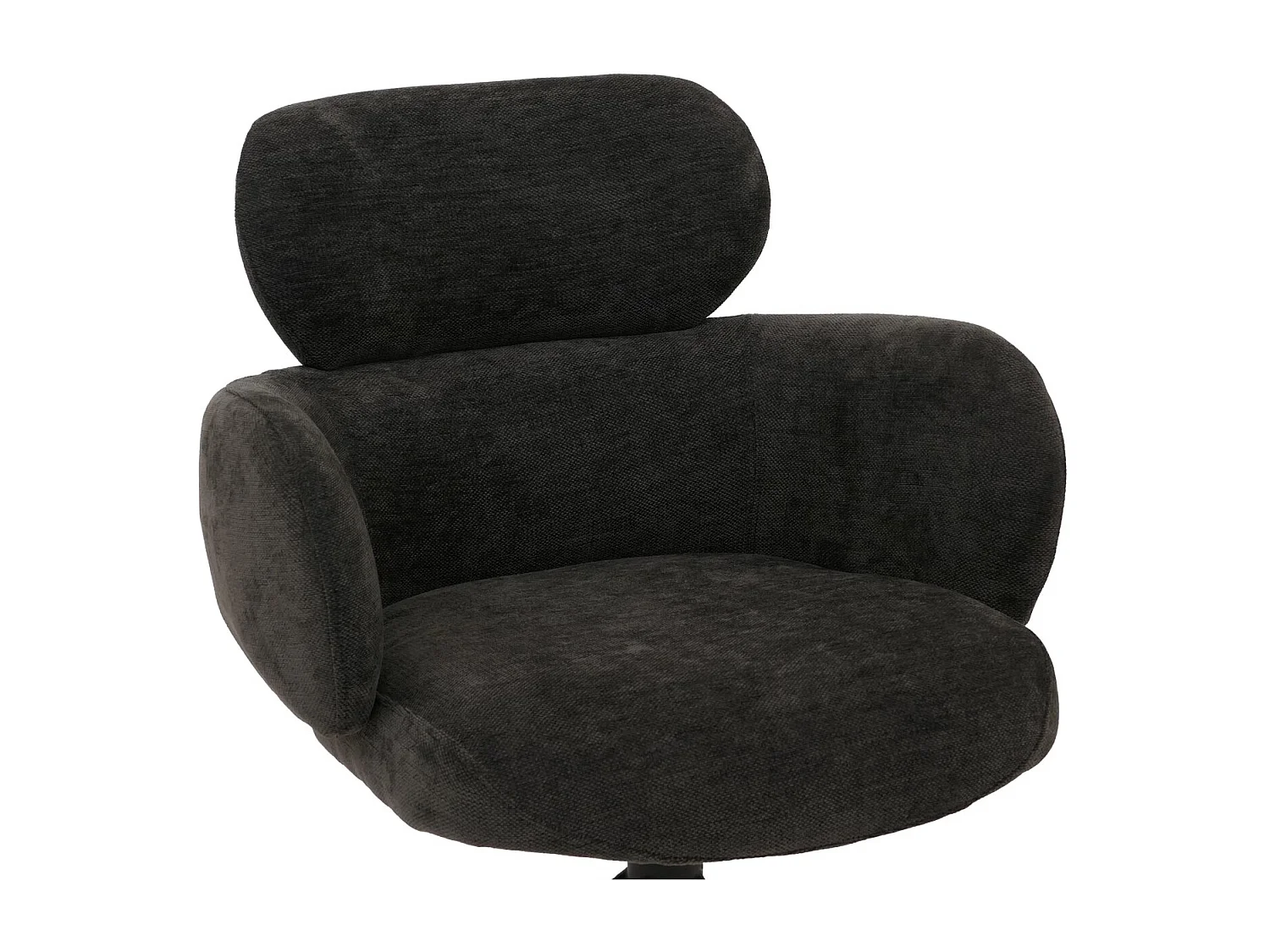 Chaise de salle à manger MCW-O77 (lot de 6),  anthracite