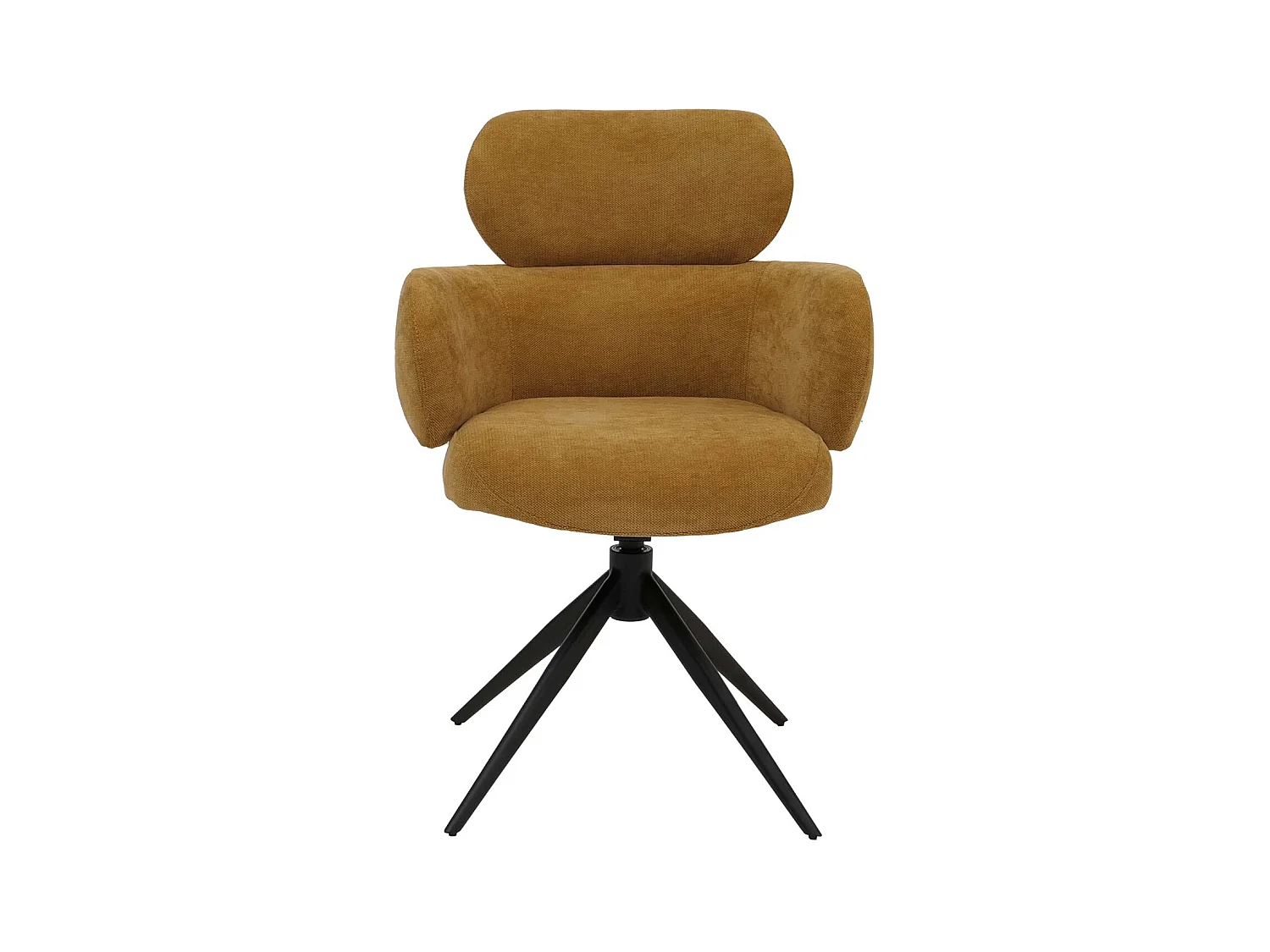 Chaise de salle à manger MCW-O77,  jaune moutarde