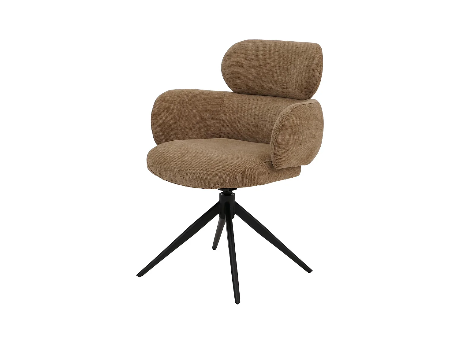 Chaise de salle à manger MCW-O77,  marron clair