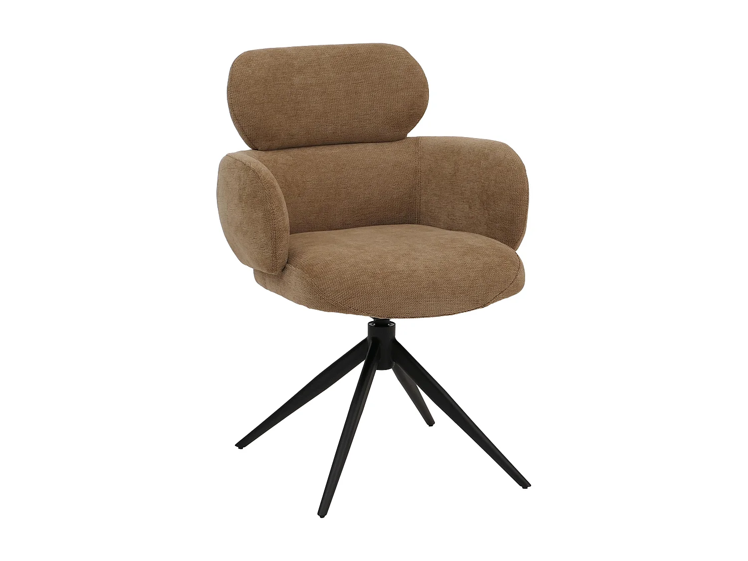 Chaise de salle à manger MCW-O77,  marron clair