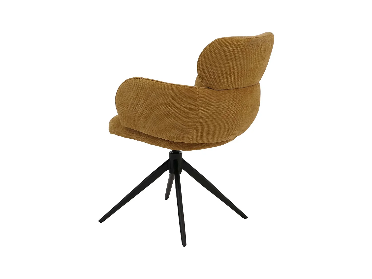 Chaise de salle à manger MCW-O77 (lot de 6),  jaune moutarde