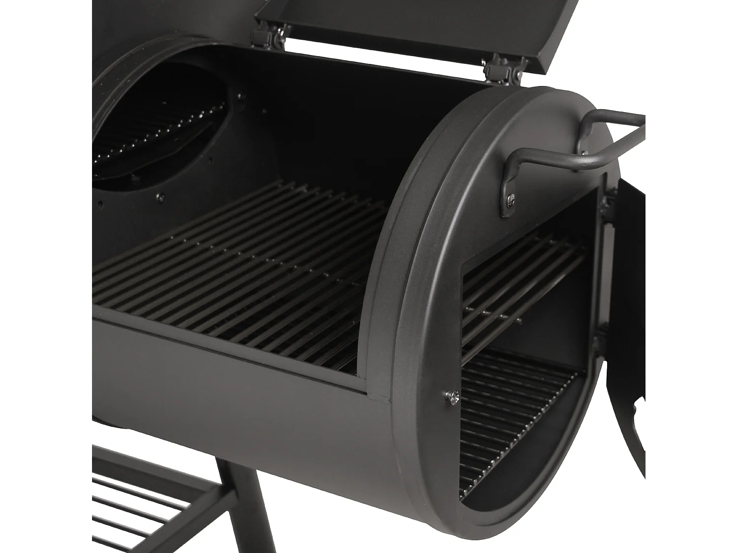 Fumoir massif CHARIOT GRILLE BBQ au charbon de bois 90 kg