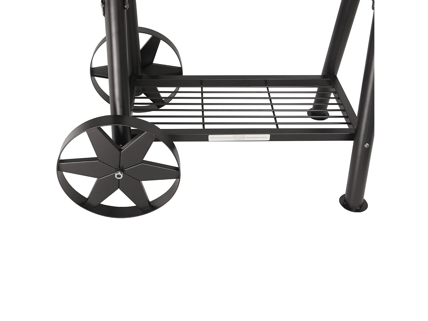 Fumoir massif CHARIOT GRILLE BBQ au charbon de bois 90 kg