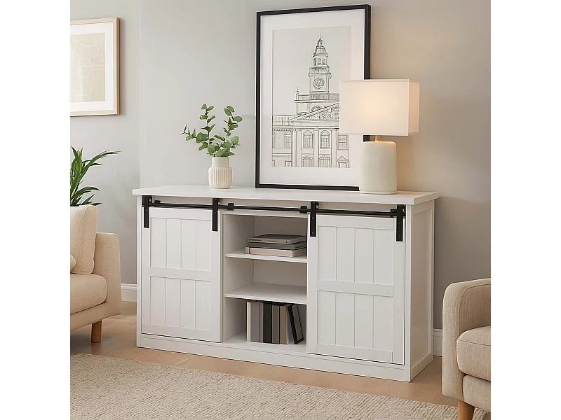 Highboard MCW-K75, Weiß