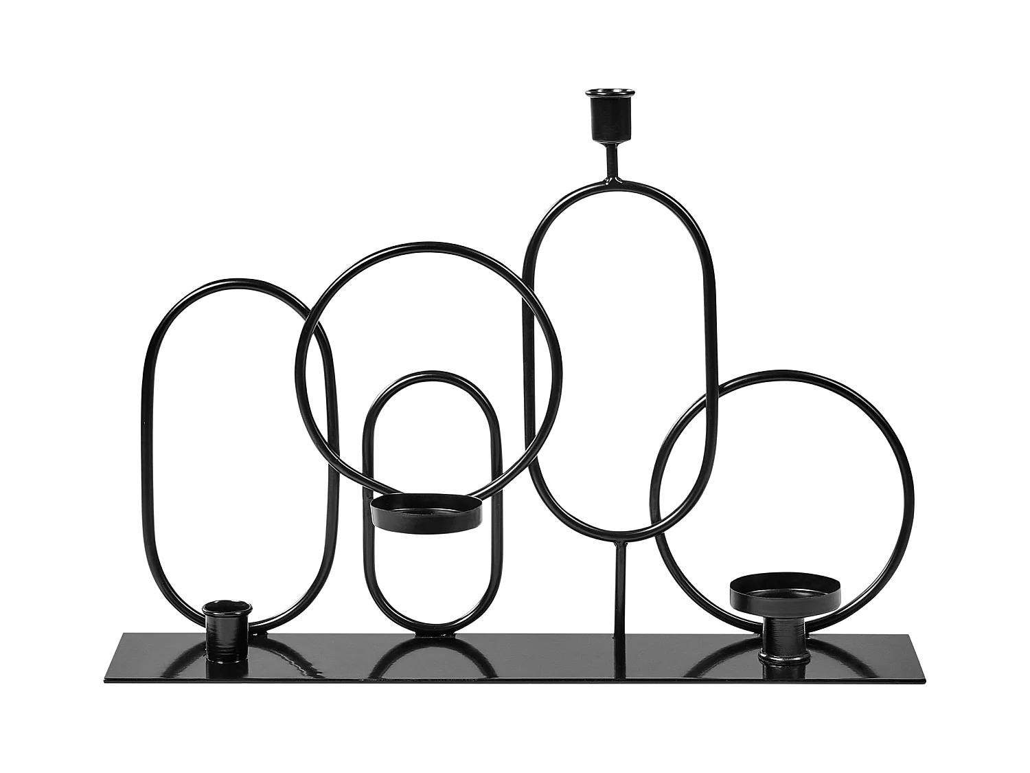 Bougeoir COBH Métal 30 cm Noir