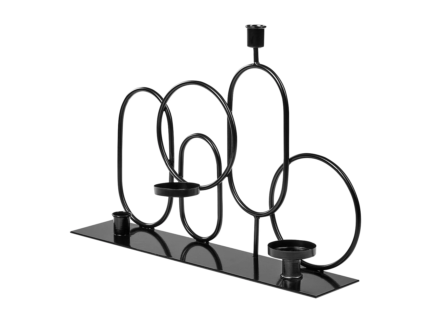 Bougeoir COBH Métal 30 cm Noir