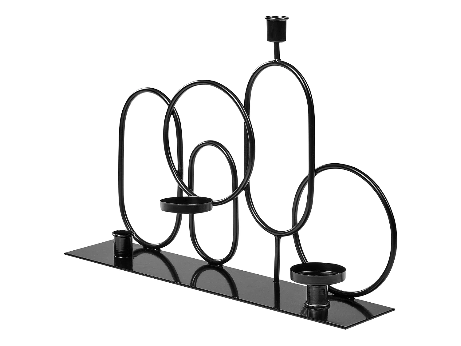 Bougeoir COBH 30 cm Métal Noir