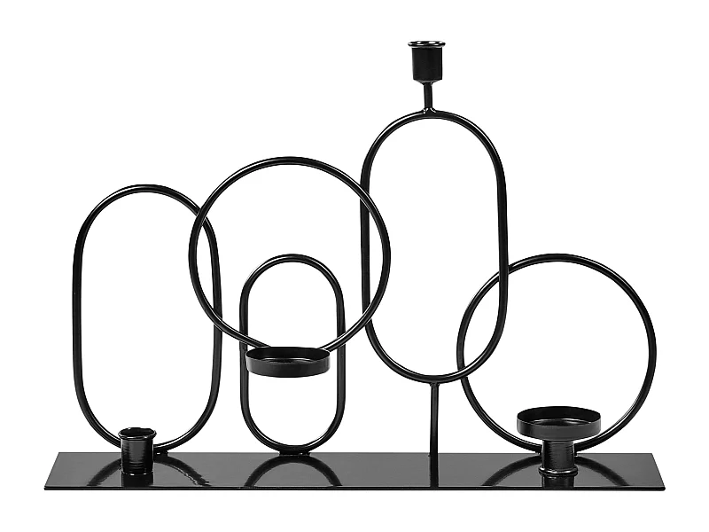 Bougeoir COBH Métal 30 cm Noir