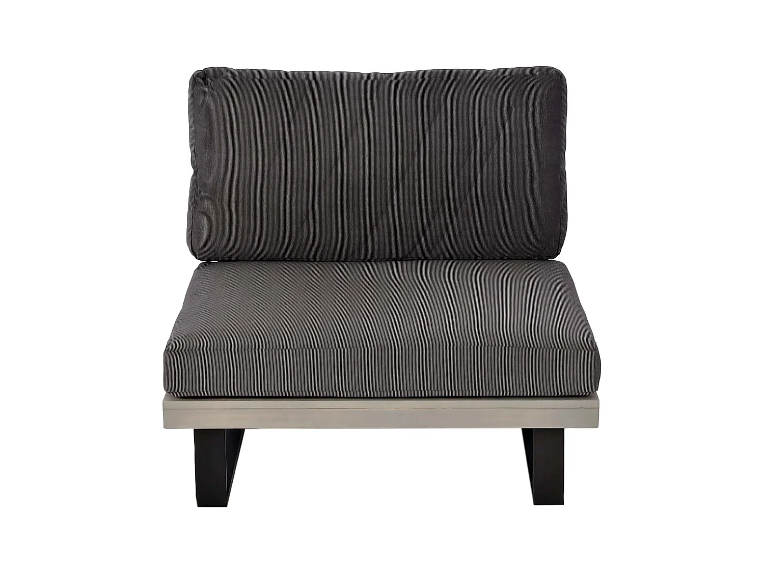 Fauteuils lounge MCW-H54 (lot de 2),  gris, rembourrage gris foncé
