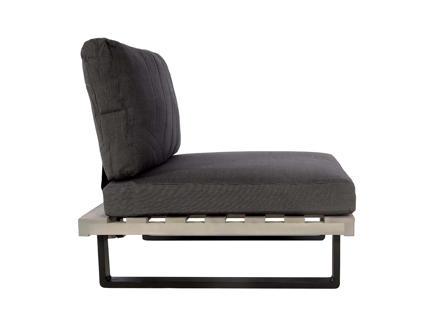 Fauteuils lounge MCW-H54 (lot de 2),  gris, rembourrage gris foncé