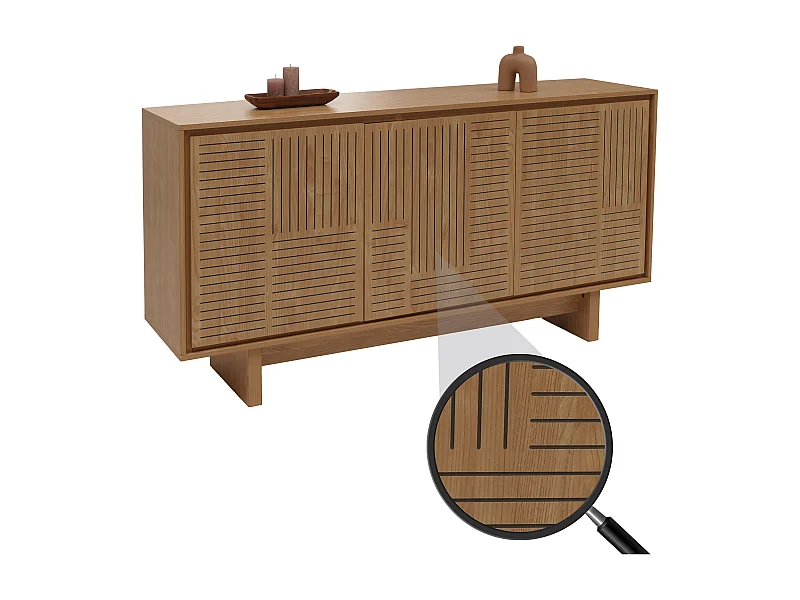 Kredens MCW-O35,  jesion naturalny