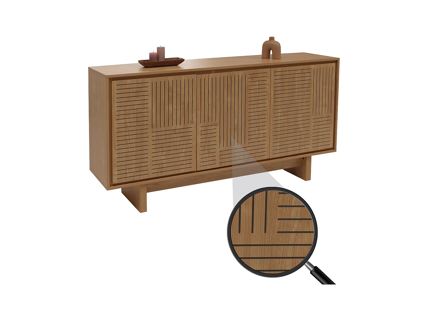 Sideboard MCW-O35, Ulme natur