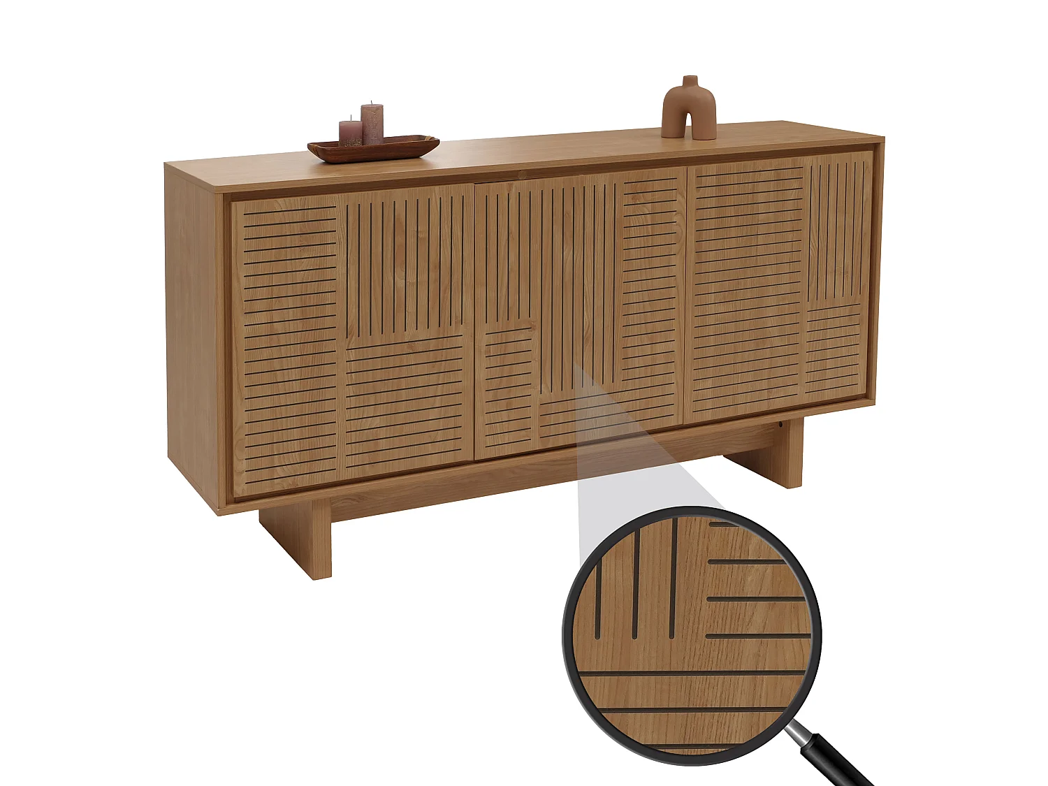 Sideboard MCW-O35,  natural elm