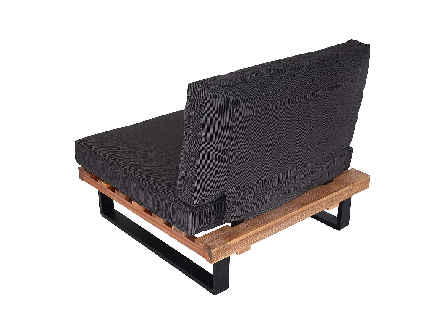 Fotel wypoczynkowy MCW-H54 (zestaw 2 szt.),  jasnobrązowe, tapicerka ciemnoszara