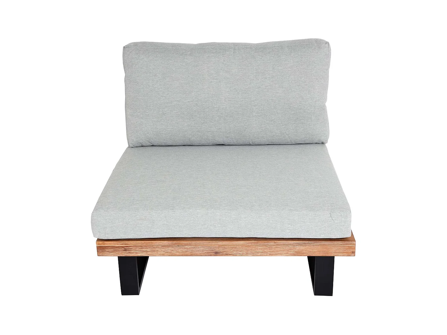 Fotel wypoczynkowy MCW-H54 (zestaw 2 szt.),  jasnobrązowe, tapicerka jasnoszara