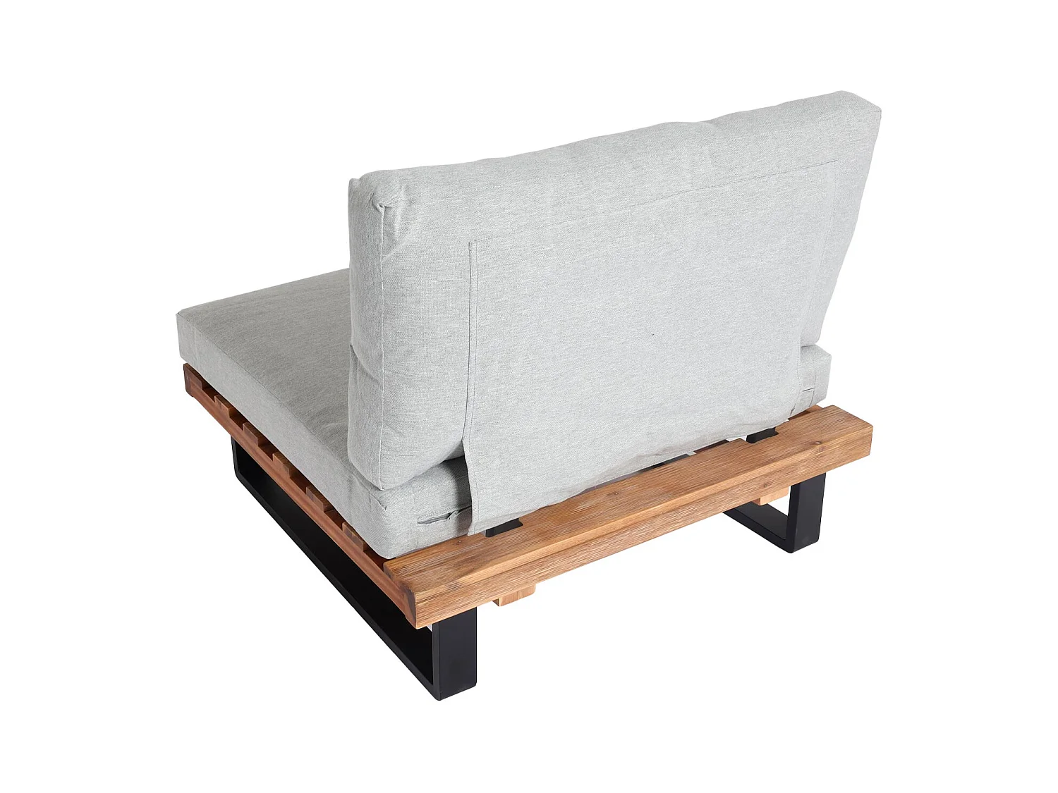 Fotel wypoczynkowy MCW-H54 (zestaw 2 szt.),  jasnobrązowe, tapicerka jasnoszara