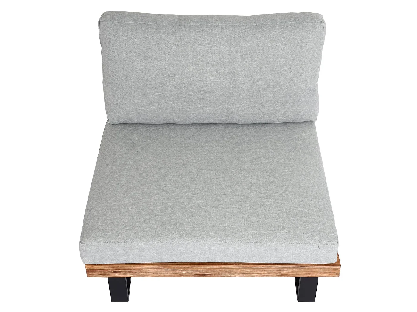 Fotel wypoczynkowy MCW-H54 (zestaw 2 szt.),  jasnobrązowe, tapicerka jasnoszara