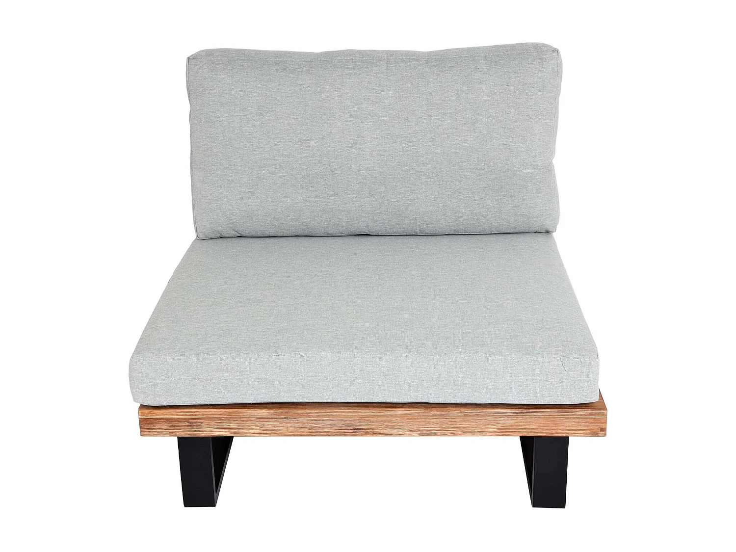 Fotel wypoczynkowy MCW-H54 (zestaw 2 szt.),  jasnobrązowe, tapicerka jasnoszara