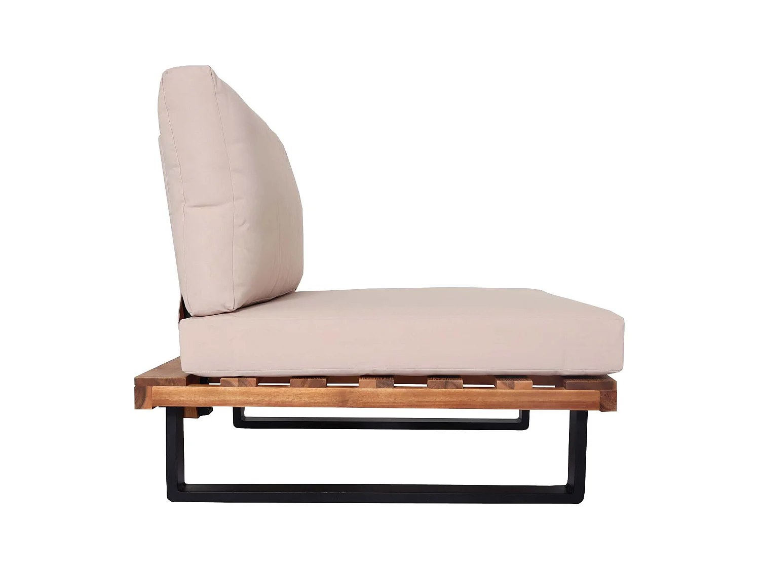 Fotel wypoczynkowy MCW-H54 (zestaw 2 szt.),  jasnobrązowe, tapicerka beżowa