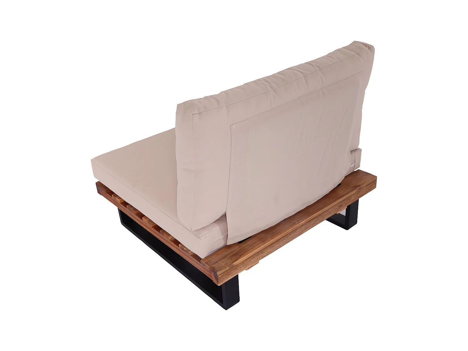 Fotel wypoczynkowy MCW-H54 (zestaw 2 szt.),  jasnobrązowe, tapicerka beżowa