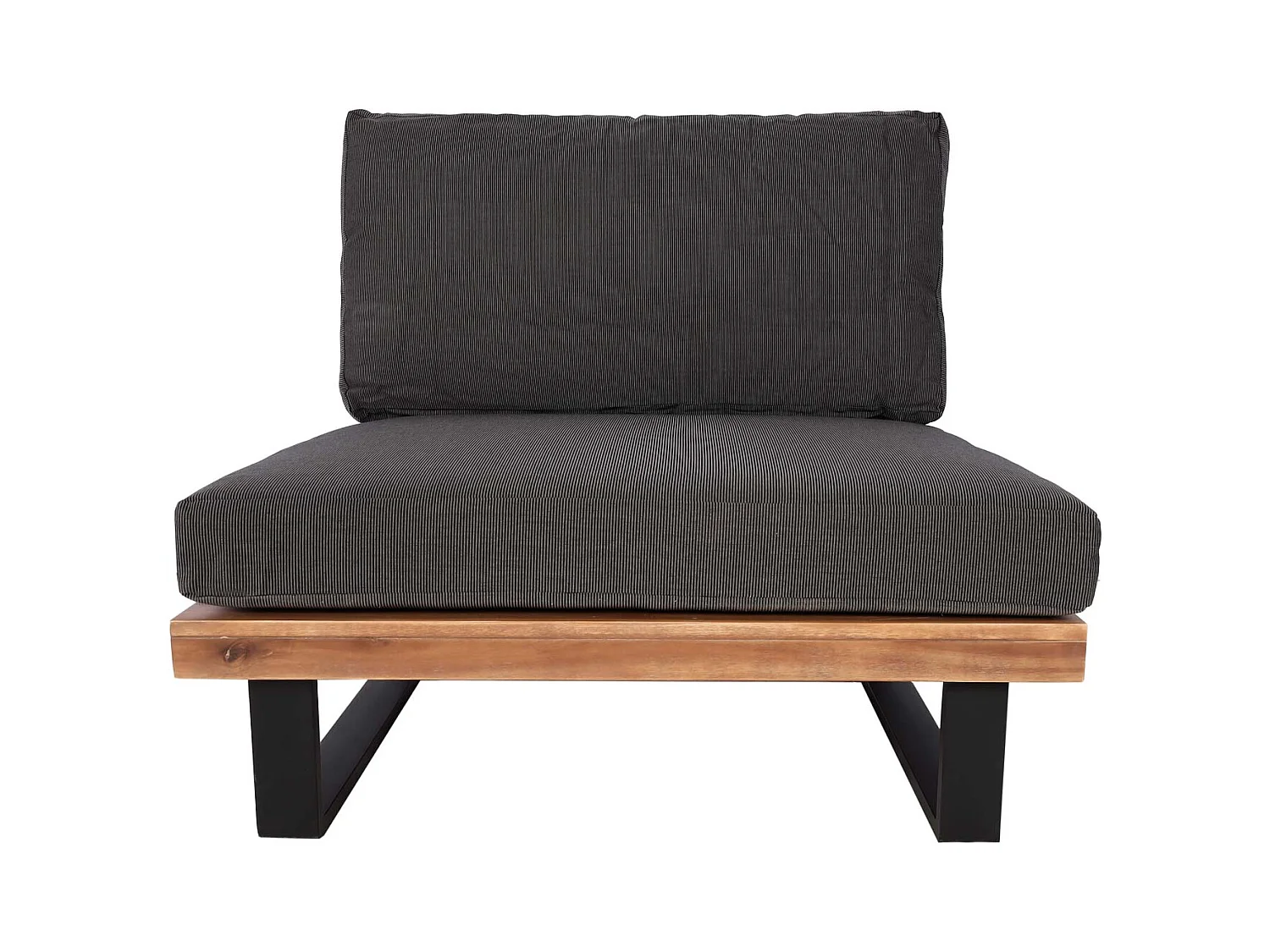 Fauteuils lounge MCW-H54 (lot de 2),  marron, rembourrage gris foncé