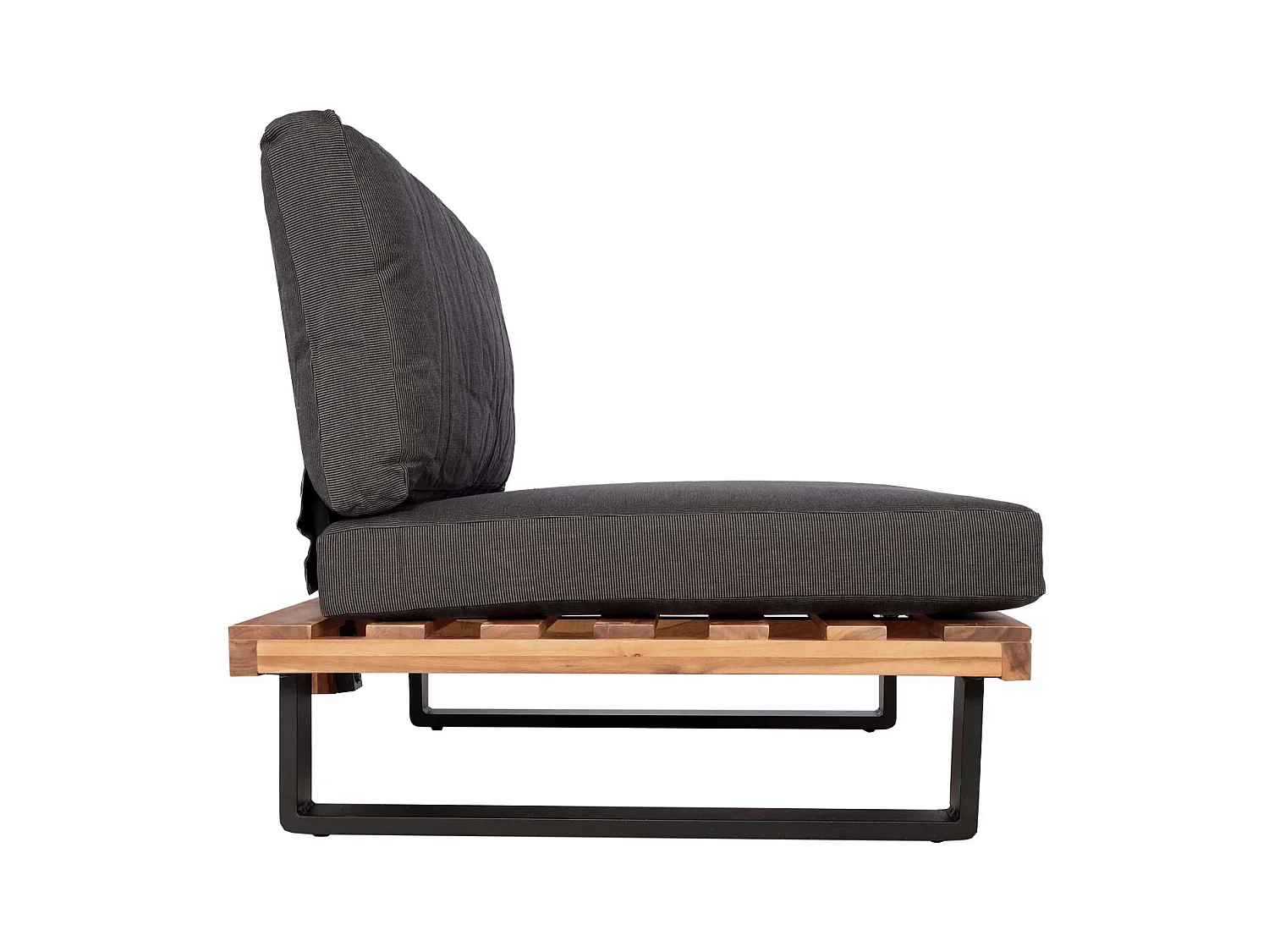 Fauteuils lounge MCW-H54 (lot de 2),  marron, rembourrage gris foncé