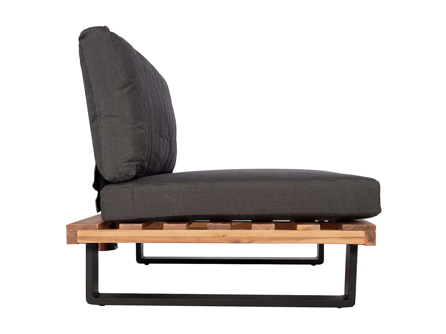 Fauteuils lounge MCW-H54 (lot de 2),  marron, rembourrage gris foncé