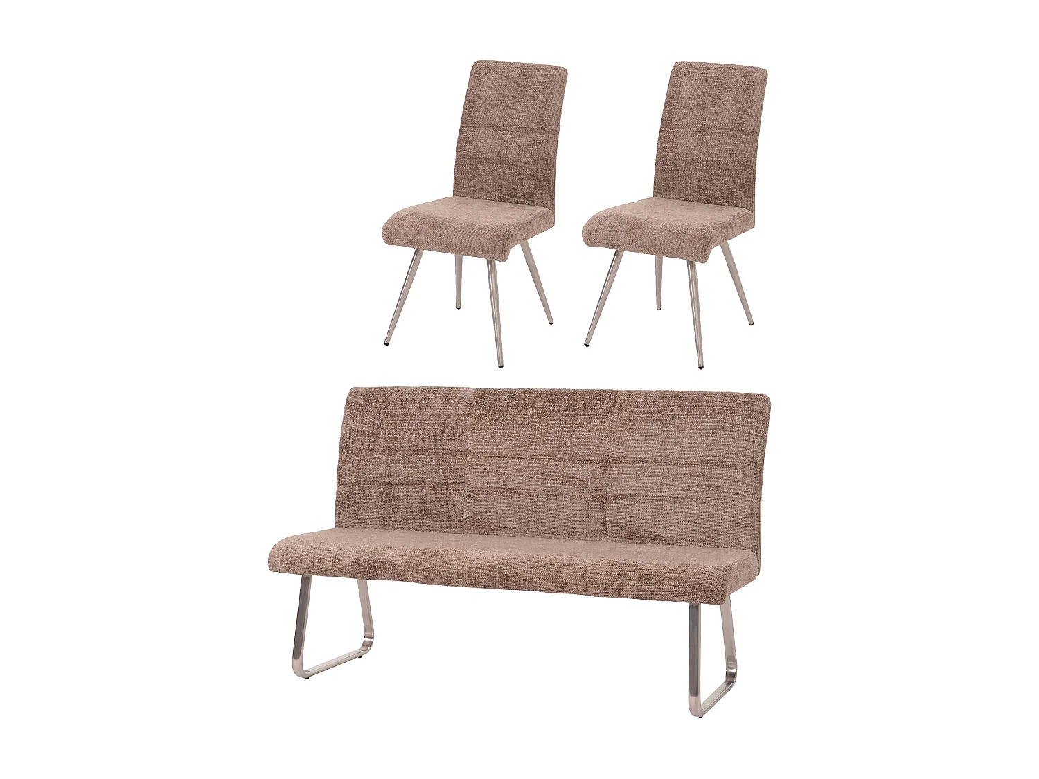 Esszimmer-Set MCW-G55 (3-teilig), Braun