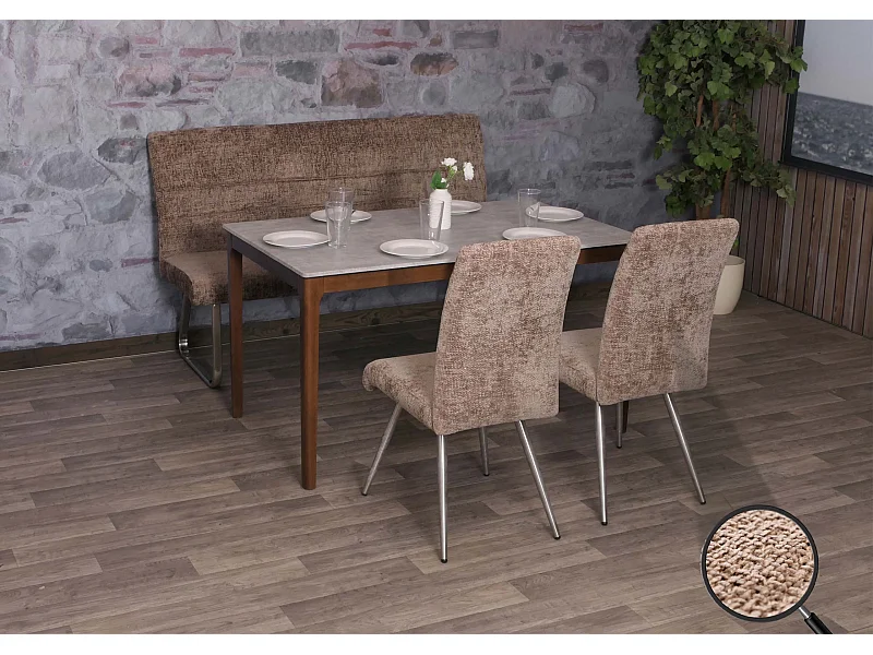 Conjunto de sala de jantar MCW-G55 (3 peças),  castanho