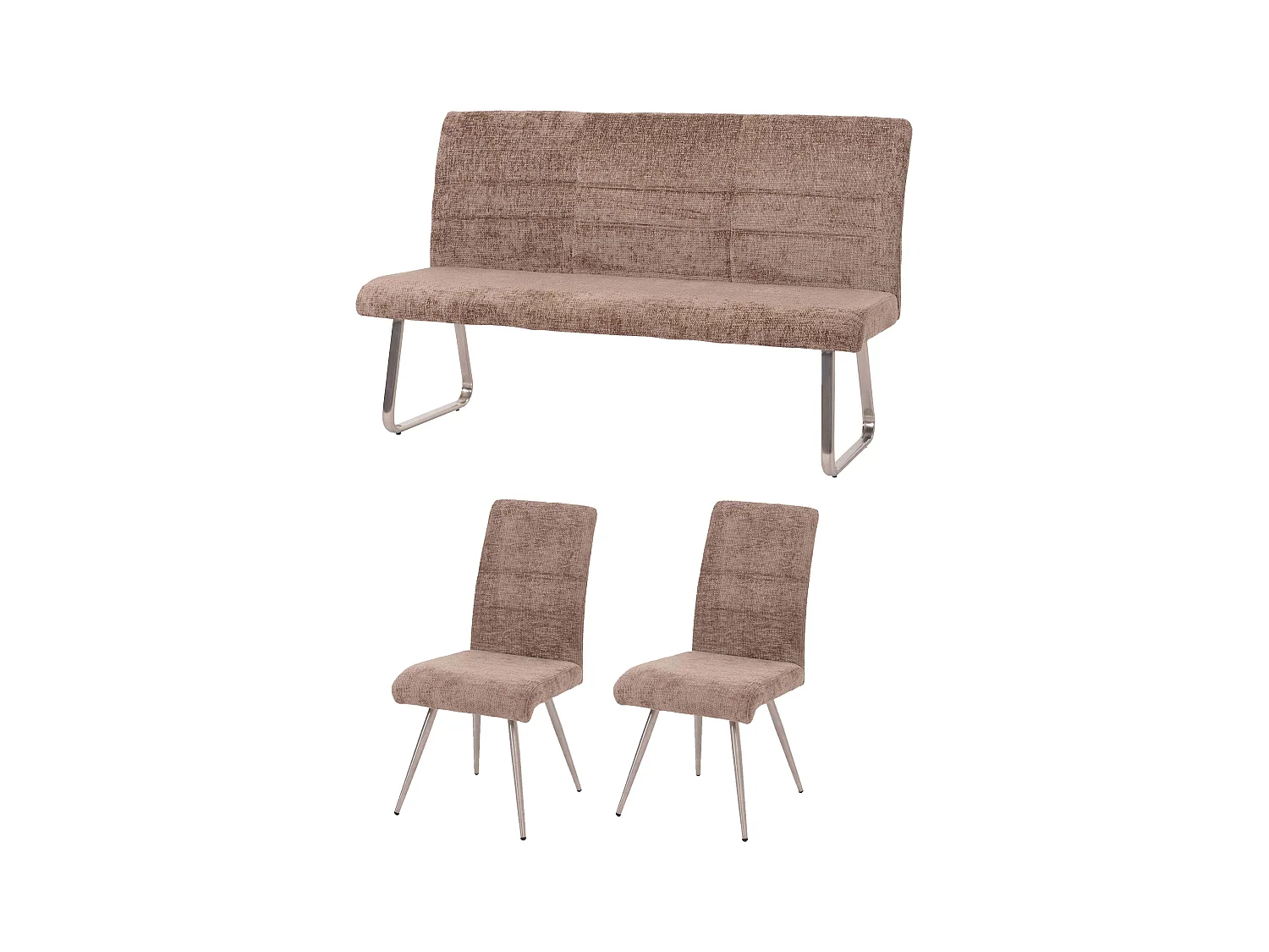 Conjunto de sala de jantar MCW-G55 (3 peças),  castanho