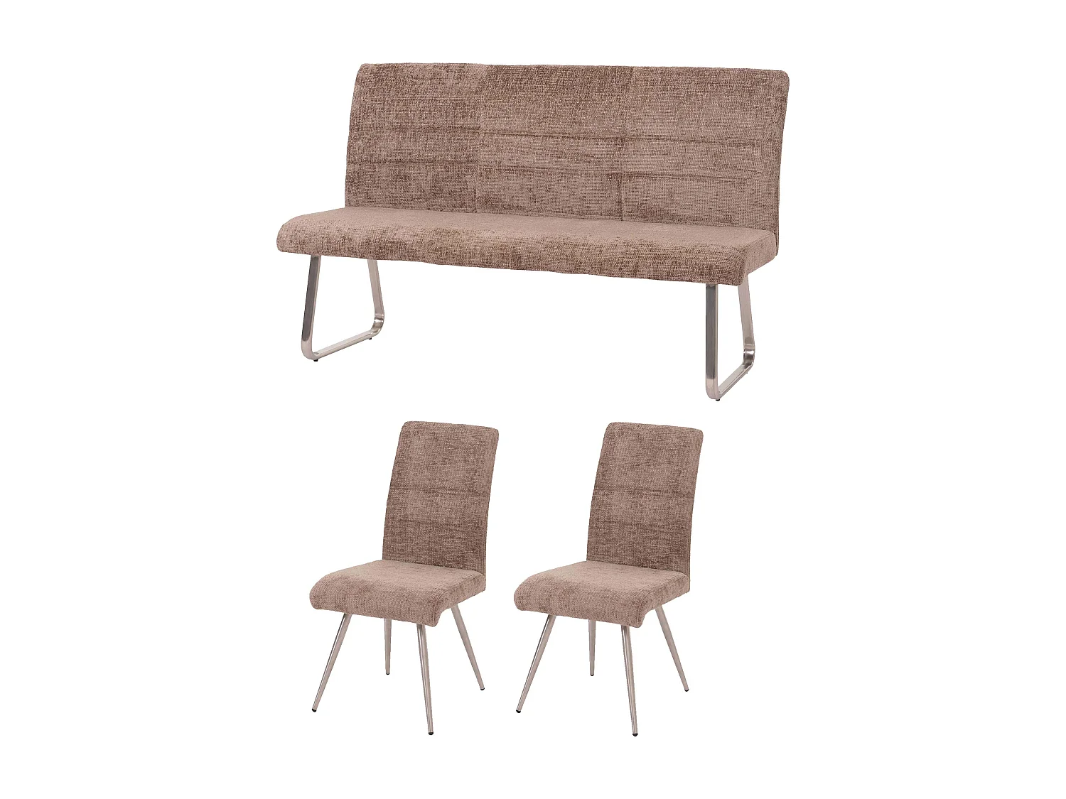 Conjunto de sala de jantar MCW-G55 (3 peças),  castanho
