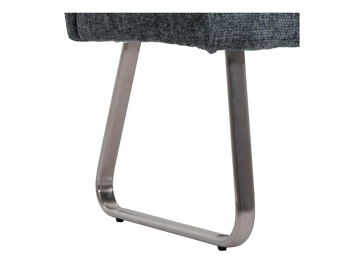 Set sala da pranzo MCW-G55, 4 sedie con braccioli + panca 180cm, acciaio inox stoffa/tessuto ciniglia ~ blu-verde