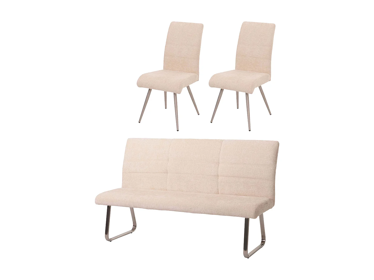 Ensemble de salle à manger MCW-G55 (3 pièces),  crème