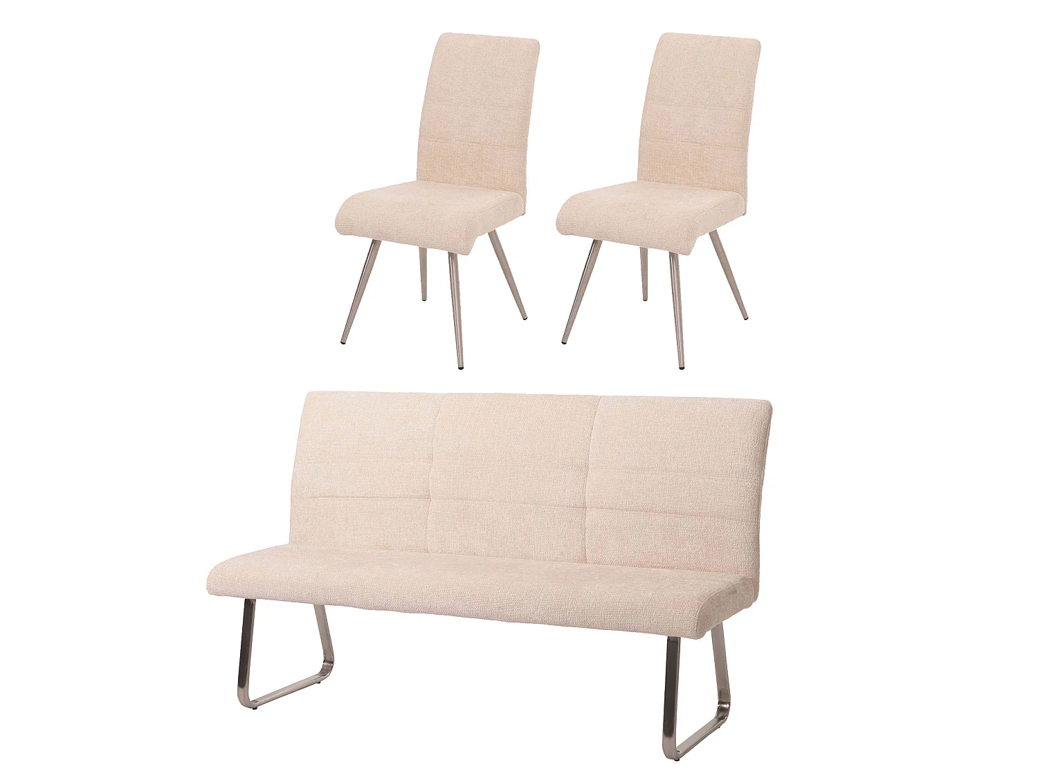 Ensemble de salle à manger MCW-G55 (3 pièces),  crème